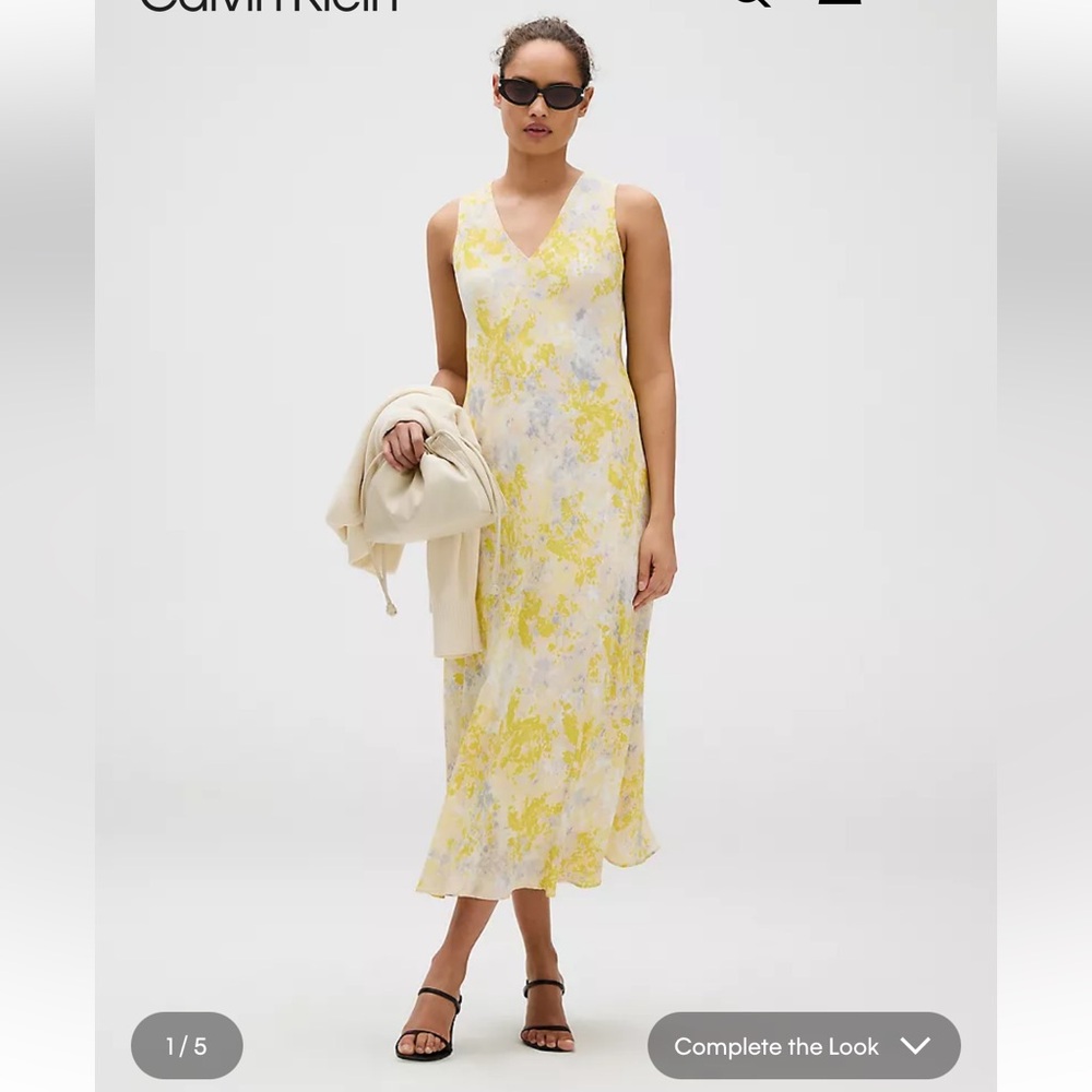 Calvin Klein sleeveless midi dress